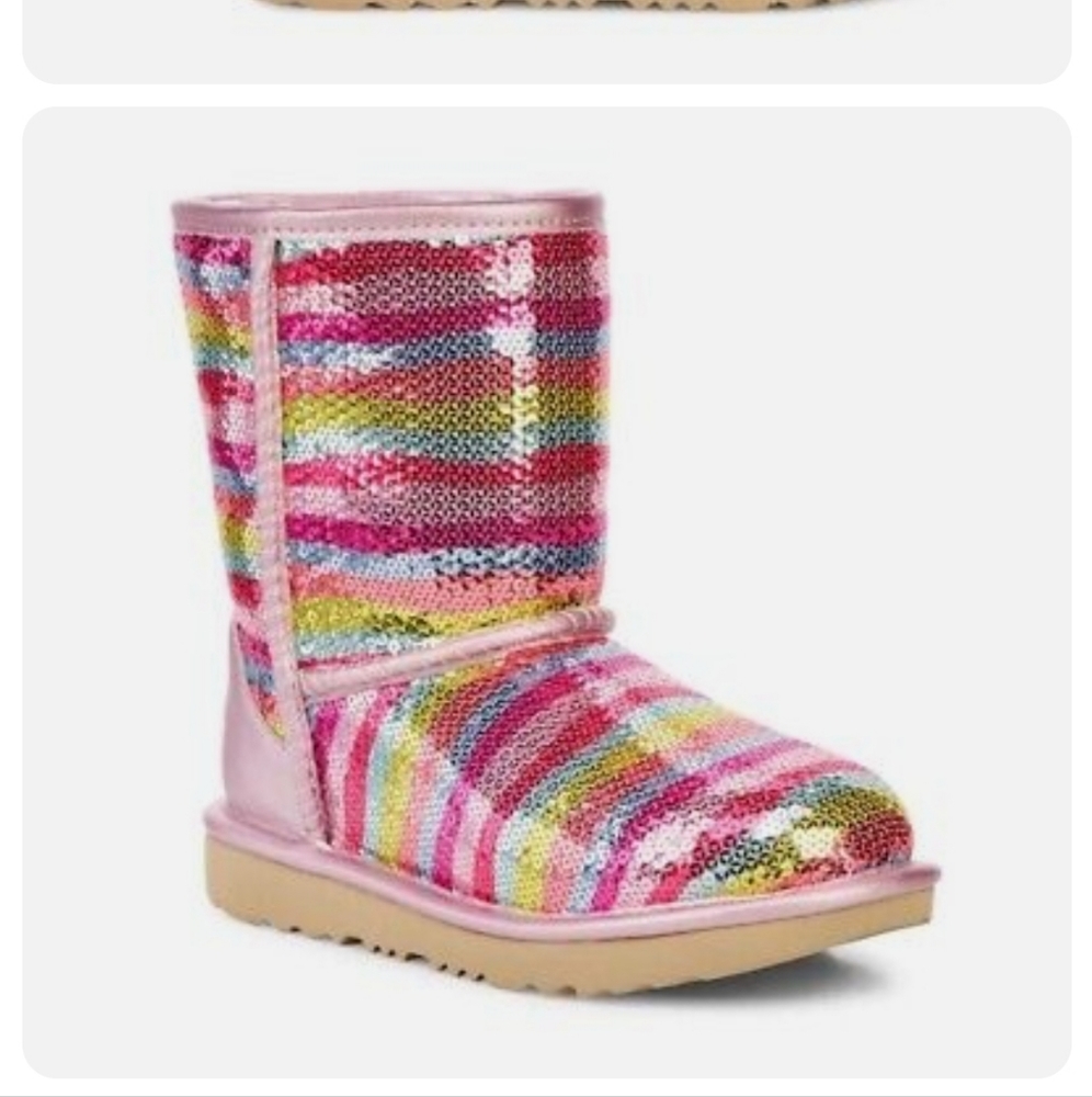 Uggs kids mural sequin booties